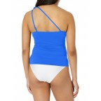 Keyhole Two-Piece Capri Blue Swimsuit