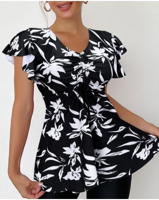 Women's Flowy Two-Piece Swimsuit Top