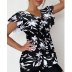 Women's Flowy Two-Piece Swimsuit Top