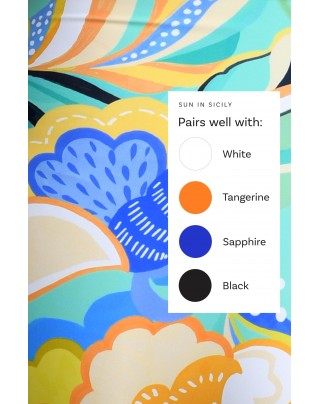 Bright yellow floral one-piece swimsuit