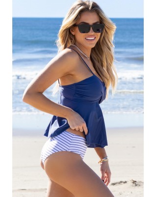 Women's Twist Front Floral Print Swimsuit